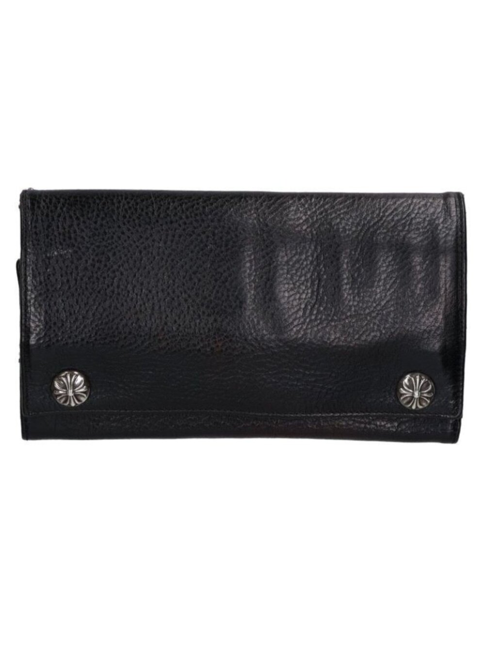 Chrome Hearts Wallet Cross Ball Button Leather